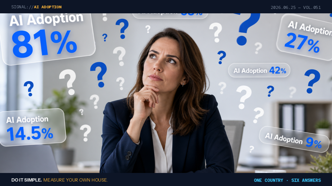 Vol.051 — Is Your Business AI-Adopted? That’s Like Asking If You’re Healthy.
