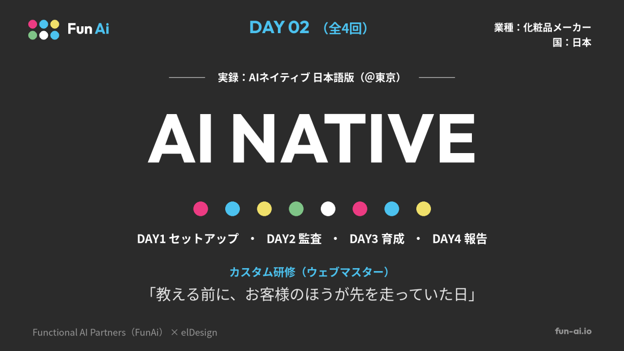Vol.065 — 【実録】AIネイティブ 日本版（DAY2）気づけば、お客様のほうが先を走っていた